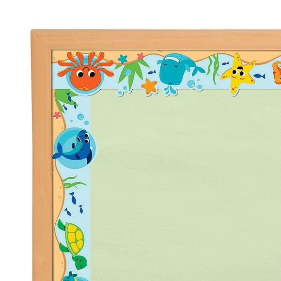 Fun Express Under The Sea Bulletin Board Borders - VBS Vacation Bible School Supplies/Decor -Educational and Learning Activities for Kids - 12 Pieces