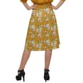 thumbnail image 3 of Moomaya Poly Spandex Skirt With Elastic Waist Printed Skirt Ladies Summer Wear, 3 of 5