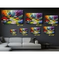 thumbnail image 5 of Vibrant Garden Path Canvas Print - Colorful Floral Artwork - High-Quality Nature-Inspired Wall Decor - Handcrafted Botanical Home Accent, 5 of 7