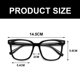 thumbnail image 2 of Gafas con bloqueo de luz azul para hombre y mujer, cuadradas, para ordenador, reducen la fatiga visual, 2 of 5