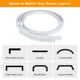 thumbnail image 5 of Flexible Bendable Ceiling Curtain Track System, 6.6ft Curved Curtain Rail w/Mute Rollers, Room Divider, Ceiling Track for Curtains, 5 of 7
