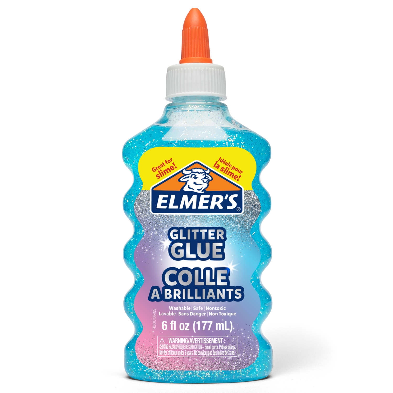 Elmer's Liquid Glitter Glue, Washable, Blue, 6 oz