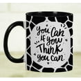 thumbnail image 6 of Inkdotpot You Can If You Think You Can 11 Oz Ceramic Coffee Mug Inspirational Quotes Employee Boss Coworkers Birthday GIft-Black, 6 of 6