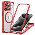 thumbnail image 1 of Funda de teléfono ESR para iPhone 15 Pro con vidrio templado rojo transparente, 1 of 8