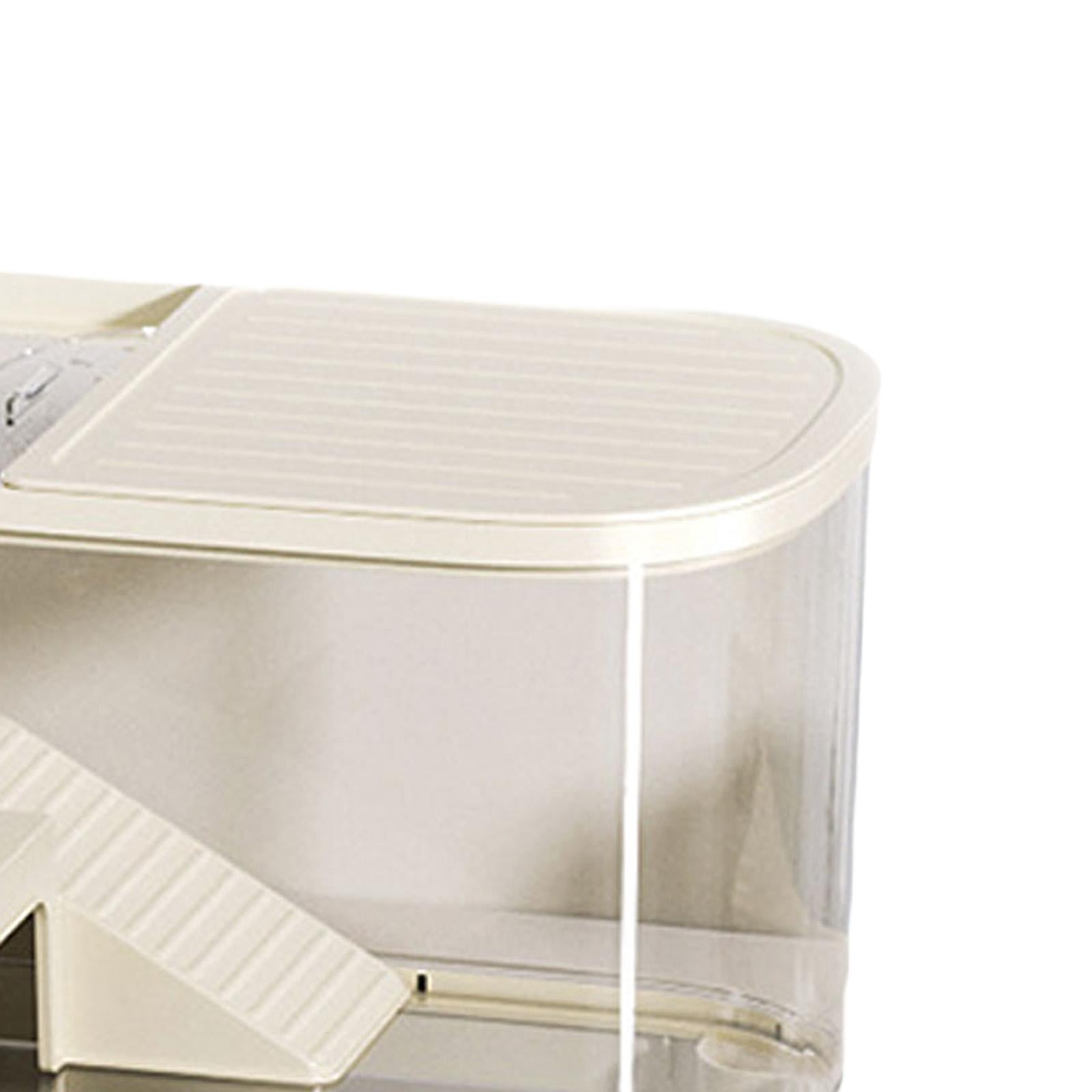 Serenable Turtle Tank with Lids Multifunction with Platform for Leopard Gecko Scorpion Beige Large