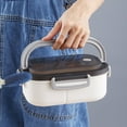 thumbnail image 1 of Lunch Container 1 Set Pack Rice 6 Grids Portable Spoon Fork Food Container, 1 of 4