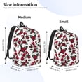 thumbnail image 3 of Yiaed Rose Flowers Print Backpack, Premium Laptop Backpack, Travel Backpack for Women, Lightweight Backpacks, Comfortable Back Pack-Medium, 3 of 7