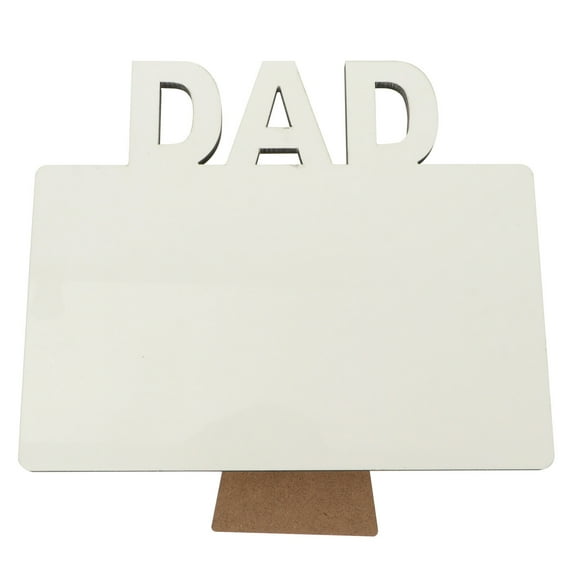 Chic White Wood Frame Picture Frame for Dad with Sticking Photo Gift 1 Set