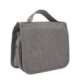 thumbnail image 2 of Neceser de viaje plegable de negocios para hombre, bolsa de aseo colgante impermeable de gran capacidad, color gris, 2 of 5