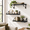Black-Large, variant on Carbonized Black Medium Solid Paulownia Wood Floating Wall Shelves Set of 3