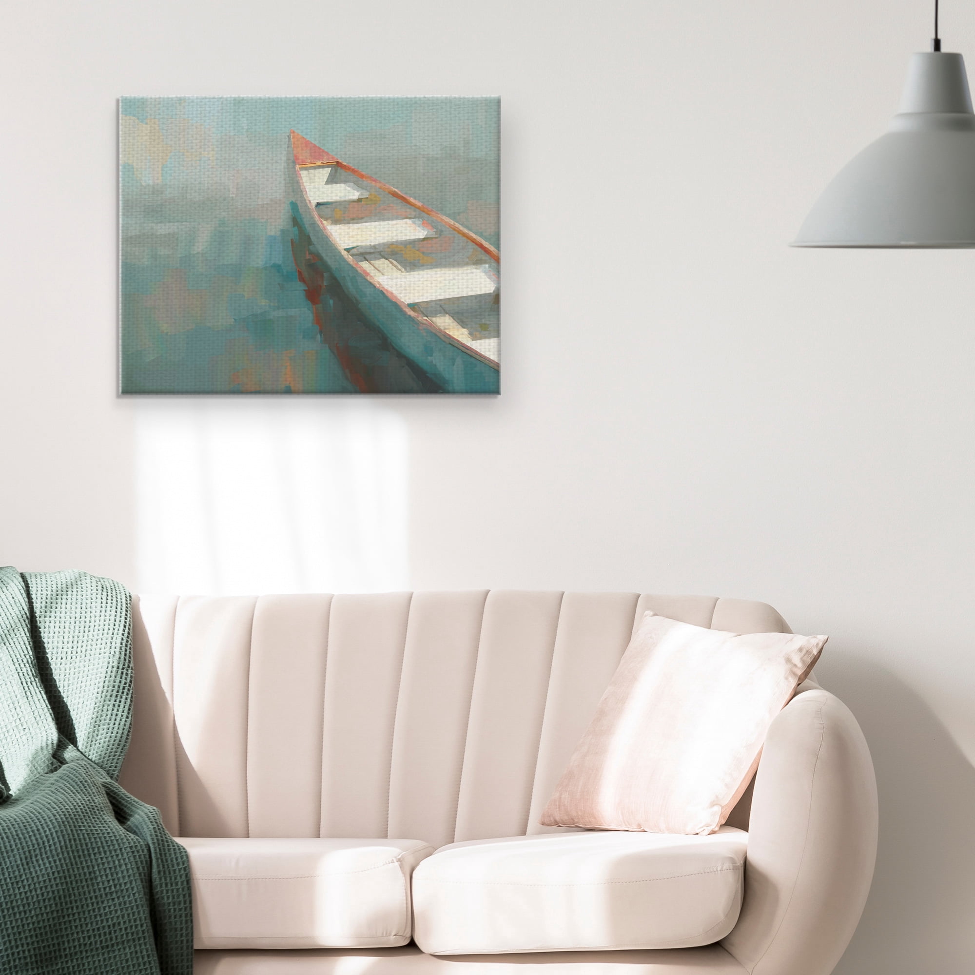 Masterpiece Art Gallery Coral Canoe I By Studio Arts Canvas Art Print 22" x 28"