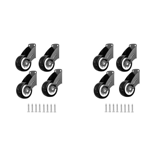 Paquete de 8 Ruedas de 2 Pulgadas para Portones, Ruedas de Soporte Inferior Anti-Hundimiento, Ruedas Antifricción para Reparar Puertas de Madera Que Se .
