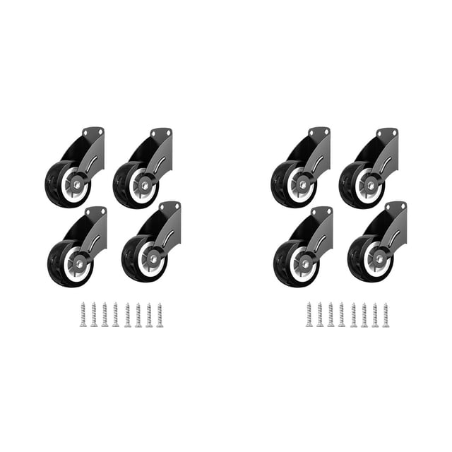 Paquete de 8 Ruedas de 2 Pulgadas para Portones, Ruedas de Soporte Inferior Anti-Hundimiento, Ruedas Antifricción para Reparar Puertas de Madera Que Se .