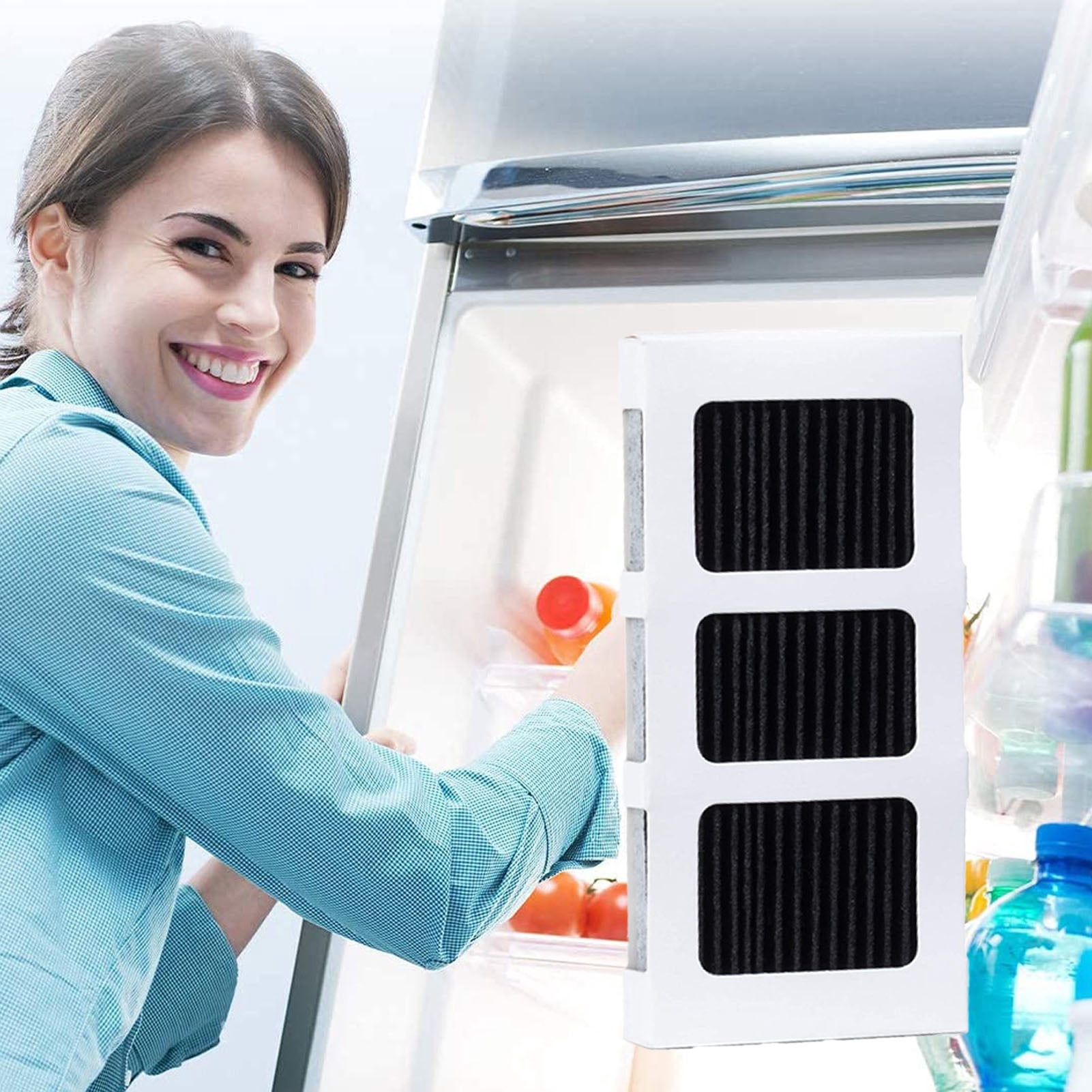 Refrigerator Air Filter Replacement, Reliable Highly Effective Air Purifying Filter elements Long Lasting Activated Carbon Easy Use  For Paultra2