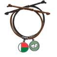 thumbnail image 1 of Madagascar África país bandera nacional Pulsera Cuerda Mano Cadena Cuero Dinero Pulsera Unbranded M, 1 of 2
