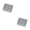 thumbnail image 4 of Qarigey Correa de extensión Extensores de sujetador Hebilla 3 ganchos Ganchos transpirables Gadgets de reemplazo íntimos prácticos 3 filas gris gris-plata 2piezas, 4 of 6