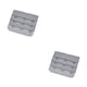 thumbnail image 4 of Sonducket Correa de extensión Sujetador extensor Hebilla 3 ganchos Ganchos transpirables Prácticos artículos íntimos de reemplazo 3 filas gris-plata 2piezas, 4 of 6