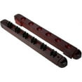 thumbnail image 5 of A Set Pool Cue Rack Wall Mount Stick Rack Wood Billiard Cue Holder Stand With 6, 5 of 5