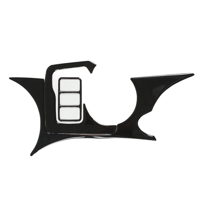 Console Cup Holder Panel Glossy Black Heat Button Frame Decoration Frame Panel Sticker for 370Z Z34 2009‑up LHD