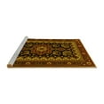 thumbnail image 2 of Ahgly Company Machine Washable Indoor Round Persian Yellow Traditional Area Rugs, 8' Round, 2 of 4