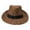 Coffee, variant on Stylish Unisex Wide Brim Sun Hat for Women and Men Breathable Straw Boater Summer Outdoor Beach Hat