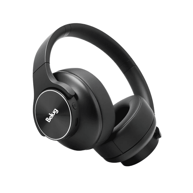 Audífonos Bluetooth Diadema Cancelación Ruido Belug Negro