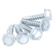 thumbnail image 4 of Surtido De 250 Tornillos Autoperforantes, Sujetadores De Acero Al Carbono Chapados En Zinc Para Trabajos En Chapa De Metal Y Madera M4.8x19, 4 of 7
