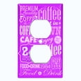 thumbnail image 3 of Metal Light Switch Plate Cover Cafe Diner Coffee Sign Purple COF039, 3 of 13