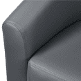 thumbnail image 4 of Yaheetech Modern Faux Leather Accent Chair for Living Room, Gray, 4 of 7