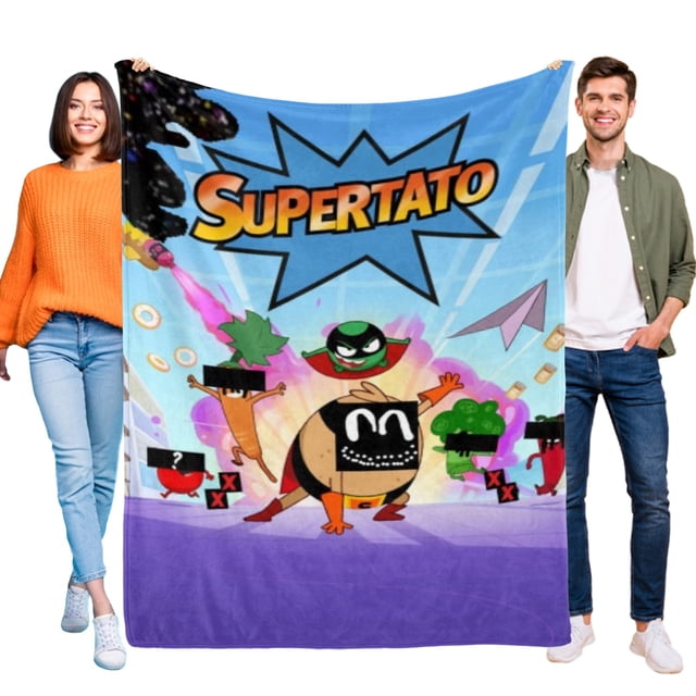 Supertato anti-pilling, suave, ligera, esponjosa y acogedora de lujo para hogar y cocina – Perfecta para niños y adultos,100X80cm