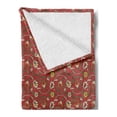 thumbnail image 2 of Floral Soft Flannel Fleece Blanket, Rhythmic Antique Connected Twigs Blossoms Flowers Illustration Print, Cozy Plush for Indoor and Outdoor Use, 60" x 80", Pale Maroon and Multicolor, by Ambesonne, 2 of 5