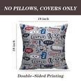 thumbnail image 2 of LALILO Throw Pillow Covers And Graphic Shirt Amp Shirt Boy Graphic Cushion Cover 18" x 18", 2 Pack, 2 of 6
