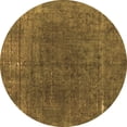 thumbnail image 1 of Ahgly Company Indoor Round Abstract Brown Modern Area Rugs, 5' Round, 1 of 4