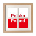 thumbnail image 1 of Polish National Flag Country English Frame Wall Tabletop Display 4 Openings Picture, 1 of 3