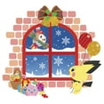 thumbnail image 2 of Men's Pokemon Christmas Window Long Sleeve Shirt White Small, 2 of 4
