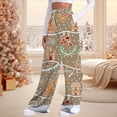 thumbnail image 2 of Christmas Pants For Women Women's Christmas Stocking Pants High Waist Yoga Pants Drawstring Elastic Waist Business Casual Pants For Women Gold XL, 2 of 6