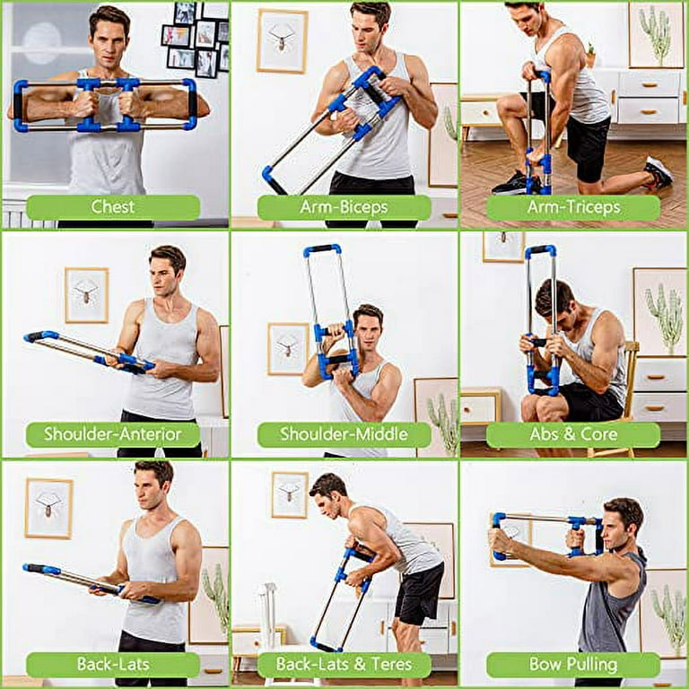 GoFitness Push Down Bar Machine Chest Expander At Home Workout
