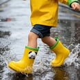 thumbnail image 6 of Kcolen Kids Cute Panda Rain Boots 3D Charm Waterproof Non- Outdoor Rain Shoes for Toddler Boys Girls, All Season Ages 2-11 Yellow, 6 of 7