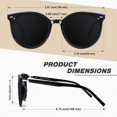 thumbnail image 5 of Sunier Cat Eye Polarized Sunglasses for Women Fashion Trendy Shades UV400, 5 of 7
