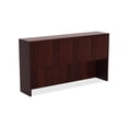 thumbnail image 7 of Lorell Chateau Series Mahogany Laminate Desking 70.9" x 14.8" x 36.5"Hutch, 1.5" Top - Drawer(s)4 Door(s) - Reeded Edge - Material: P2 Particleboard - Finish: Mahogany, Laminate, 7 of 7