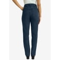 thumbnail image 3 of Jessica London Women's Plus Size Tall Classic Cotton Denim Straight-Leg Jean, 3 of 6