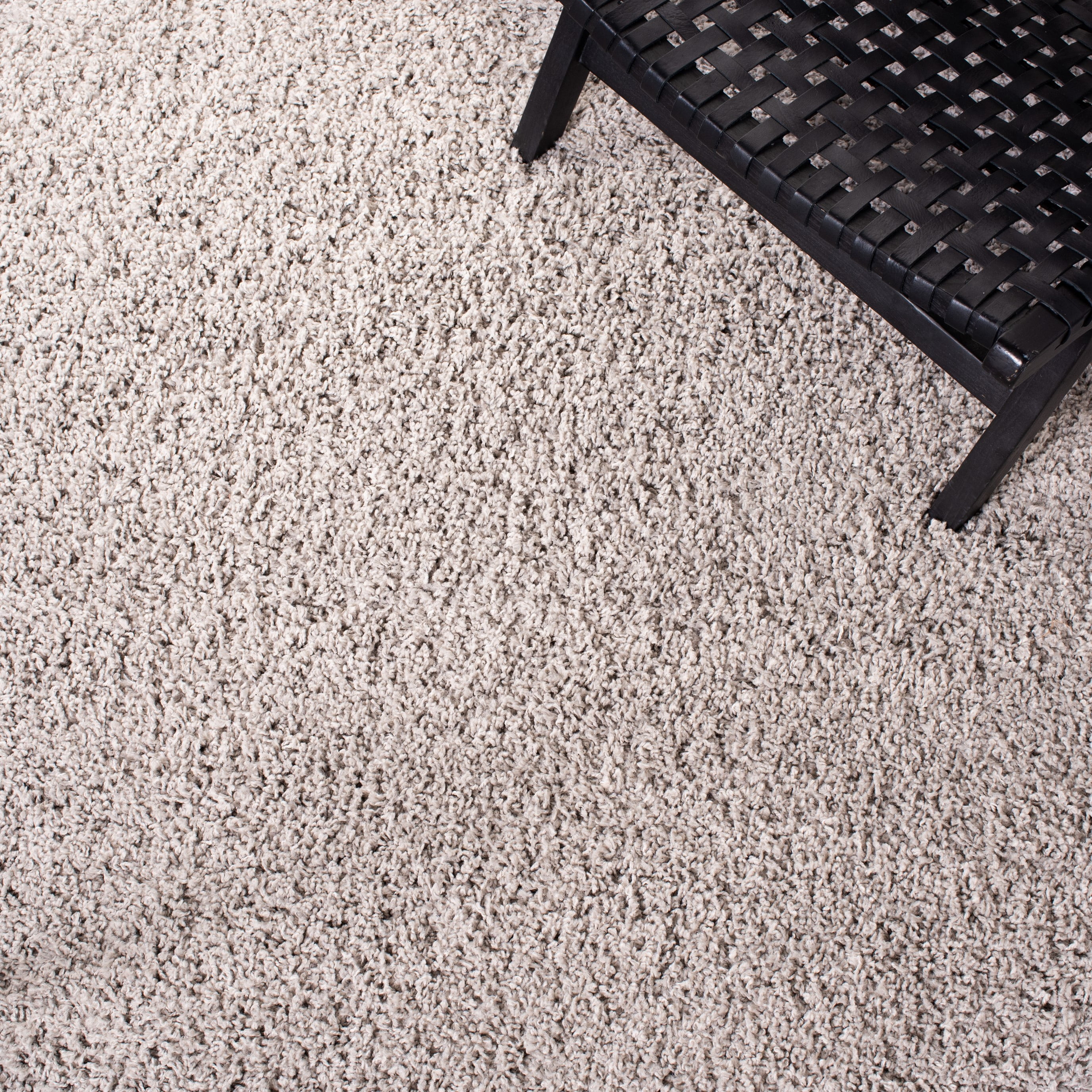 SAFAVIEH Venus Elijah Solid Plush Shag Runner Rug, Taupe, 2'2" x 10'