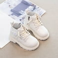 thumbnail image 4 of hopeusnice Kids Short Boots Lace Up Closure Soft Sole Lightweight Design Breathable Insole Ideal For Playdates Outdoor Walks White 10 Years, 4 of 7