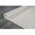 thumbnail image 5 of Beverly Rug Modern Geometric Luxury Micro Loop Indoor Area Rug 3304-White 9x12, 5 of 9
