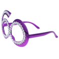thumbnail image 2 of 1 Pair of Birthday Glasses 60 Years Old Glasses with Rhinestones Funny Plastic Costume Photo Booth Prop, 2 of 3