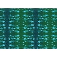 thumbnail image 1 of Ahgly Company Machine Washable Indoor Rectangle Transitional Deep Teal Green Area Rugs, 2' x 3', 1 of 7