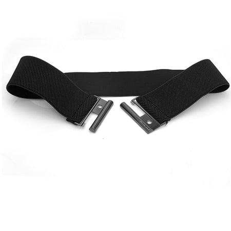 

Women Elastic Waist Belt Metal Buckle Waistband Solid Color Wide Corset Belt Female Apparel Accessories
