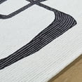thumbnail image 6 of Hauteloom Aero Wool Living Room, Bedroom Area Rug - Contemporary - Ash, Jet Black - 8' x 10', 6 of 6