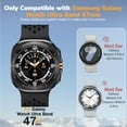 thumbnail image 2 of AIYOCK Waterproof Silicone Watch Band Compatible with Samsung Galaxy Watch Ultra 47mm for Men Women, 2 of 8