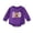 Purple, variant on CAICJ98 Baby Girl Boy Halloween Outfit Pumpkin Long Sleeve Sweatshirt Oversized Bubble Romper Newborn Fall Clothes (Purple,12-18 Months)